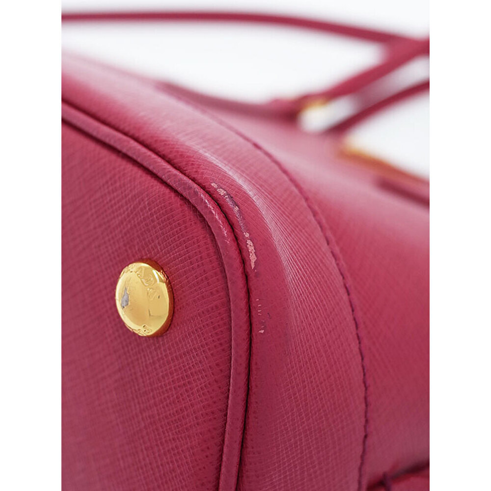 Prada Saffiano Lux Promenade handbag Pink - Picture 7 of 9